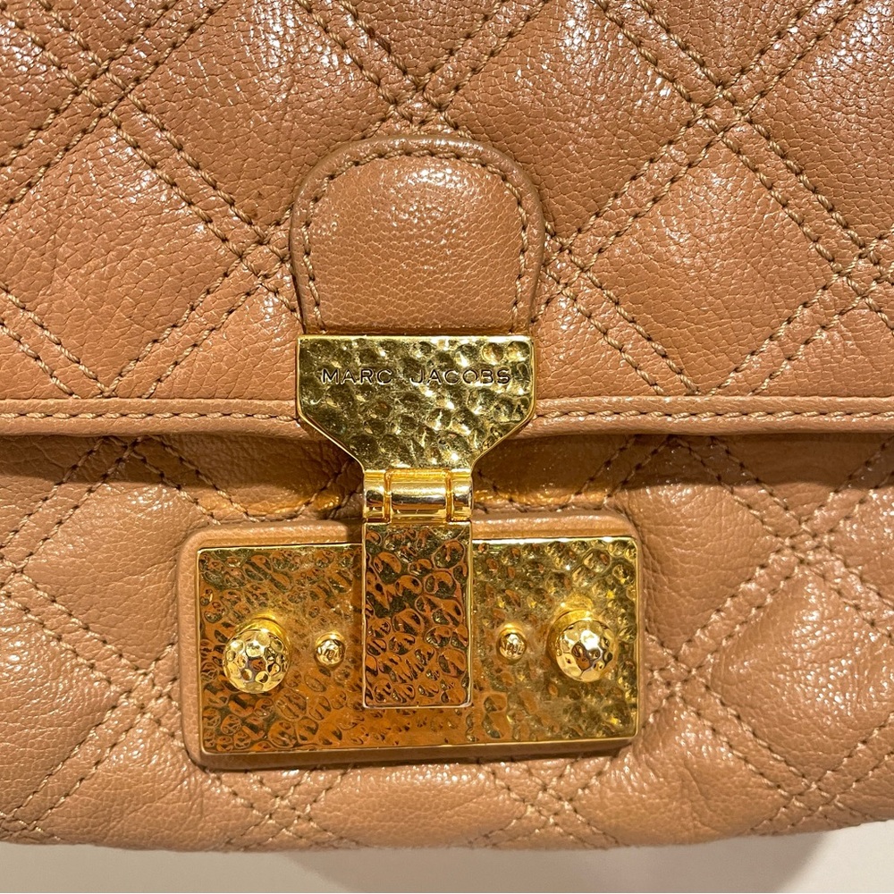 ❤️‍🔥 MARC JACOBS The Single Baroque Quilted Small Bag, Nude - Picture 4 of 10